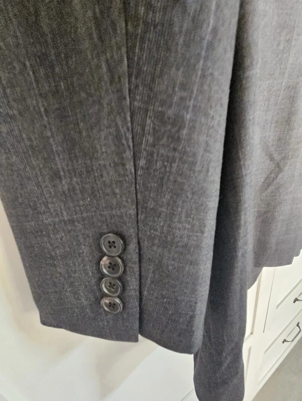 Brooks Brothers Golden Fleece Madison 44L Gray Windowpane Wool Sport Coat